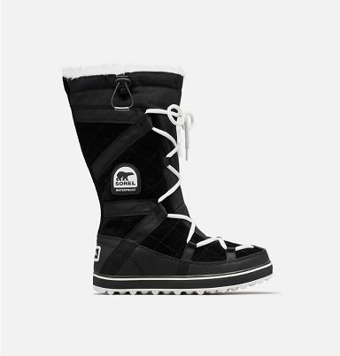 Sorel Glacy Explorer Womens Boots Black - Snow Boots NZ8463172